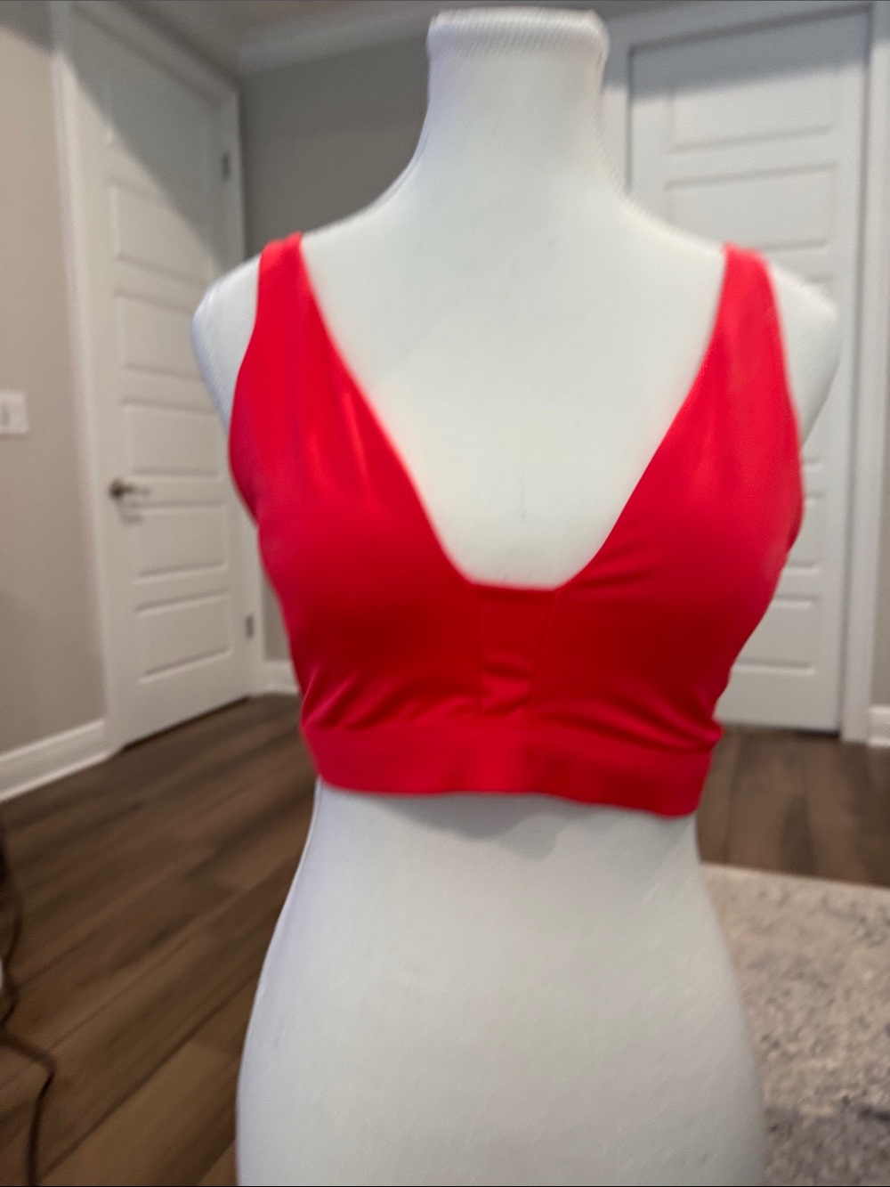 VSX Red V-Neck Sports Bra